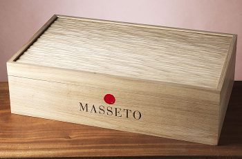 Coffret bois Masseto Ornellaia